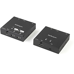 StarTech HDMI over CAT6 Extender with 4-port USB Hub - Remote HDMI over CAT5 or CAT6 - 165 ft (50m) - 1080p (ST121USBHD) StarTech HDMI over CAT6 Extender with 4-port USB Hub - Remote HDMI over CAT5 or CAT6 - 165 ft (50m) - 1080p (ST121USBHD)