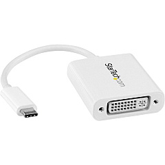 StarTech USB C to DVI Adapter - White - Thunderbolt 3 Compatible - 1920x1200 - USB-C to DVI Adapter for USB-C devices such as your 2018 iPad Pro - DVI-I Converter (CDP2DVIW) StarTech USB C to DVI Adapter - White - Thunderbolt 3 Compatible - 1920x1200 - USB-C to DVI Adapter for USB-C devices such as your 2018 iPad Pro - DVI-I Converter (CDP2DVIW)