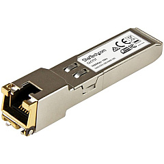 StarTech Cisco GLC-T Compatible SFP Module - 1000BASE-T - 1GE Gigabit Ethernet SFP SFP to RJ45 Cat6/Cat5e Transceiver - 100m (GLCTST) StarTech Cisco GLC-T Compatible SFP Module - 1000BASE-T - 1GE Gigabit Ethernet SFP SFP to RJ45 Cat6/Cat5e Transceiver - 100m (GLCTST)