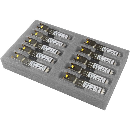 StarTech Cisco GLC-T Compatible SFP Module 10 Pack - 1000BASE-T - 1GE Gigabit Ethernet SFP SFP to RJ45 Cat6/Cat5e Transceiver - 100m (GLCT10PKST)