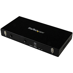 StarTech 2-port KVM Console Adapter - Laptop-to-Server - Rackmount Crash Cart Adapter (SV231USBLC)