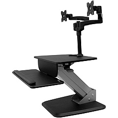 StarTech Dual Monitor Sit-to-stand Workstation - One-Touch Height Adjustment (BNDSTSDUAL)