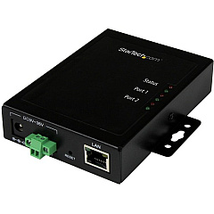 StarTech 2 Port Serial-to-IP Ethernet Device Server - RS232 - Metal and Mountable - Serial Device Server (NETRS2322P)