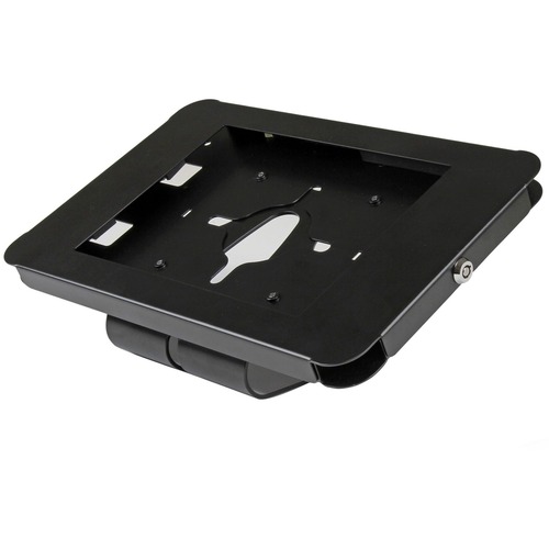StarTech Secure Tablet Stand - Security lock protects your tablet from theft and tampering - Easy to mount to a desk / table / wall or directly to a VESA compatible monitor mount - Supports iPad and other 9.7" tablets - Steel Construction - Thread the
