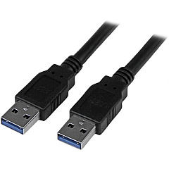 StarTech 3m 10 ft USB 3.0 Cable - A to A - M/M - Long USB 3.0 Cable - USB 3.1 Gen 1 (5 Gbps) (USB3SAA3MBK) StarTech 3m 10 ft USB 3.0 Cable - A to A - M/M - Long USB 3.0 Cable - USB 3.1 Gen 1 (5 Gbps) (USB3SAA3MBK)