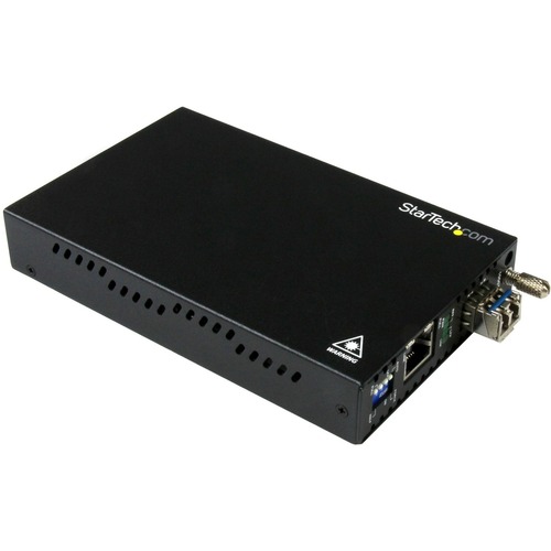 StarTech Gigabit Ethernet Copper-to-Fiber Media Converter - SM LC - 20 km - Ethernet Media Converter - GbE Converter (ET91000SM20)