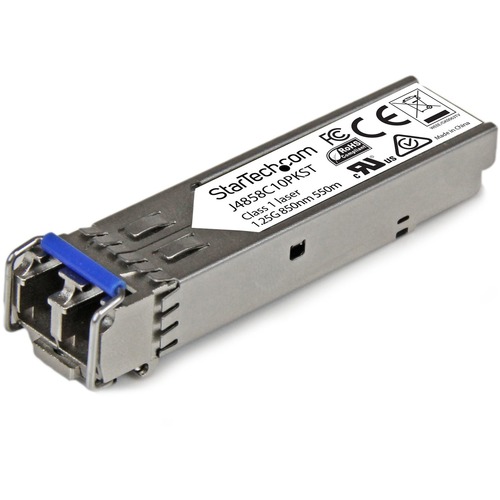 StarTech 10 pack HPE J4859C Compatible SFP Module 1000BASE-LX - 1GbE Gigabit Ethernet Single Mode/Multi Mode Fiber Transceiver - 10km (J4859C10PKST)