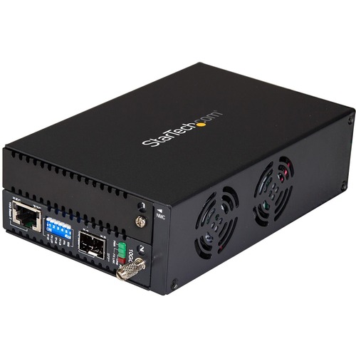 StarTech 10 Gigabit Ethernet Copper-to-Fiber Media Converter - Open SFP+ - Managed - 10G Ethernet Media Converter (ET10GSFP)