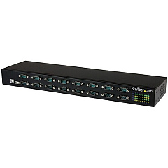 StarTech USB to Serial Hub - 16 Port - COM Port Retention - Rack Mount and Daisy Chainable - FTDI USB to RS232 Hub (ICUSB23216FD)