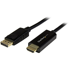 StarTech 16ft (5m) DisplayPort to HDMI Cable, 4K 30Hz Video, DP 1.2 to HDMI Adapter Cable Converter for HDMI Monitor/Display, Passive (DP2HDMM5MB)