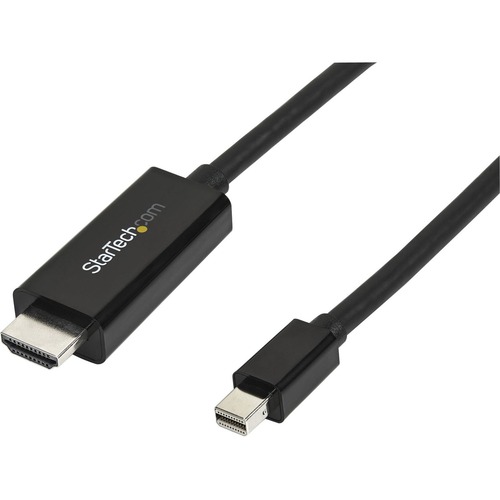 StarTech 10ft (3m) Mini DisplayPort to HDMI Cable, 4K 30Hz Video, Mini DP to HDMI Adapter/Converter Cable, mDP to HDMI Monitor/Display (MDP2HDMM3MB)