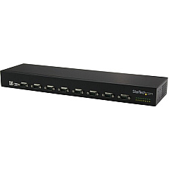 StarTech USB to Serial Hub - 8 Port - COM Port Retention - Rack Mount and Daisy Chainable - FTDI USB to RS232 Hub (ICUSB23208FD)