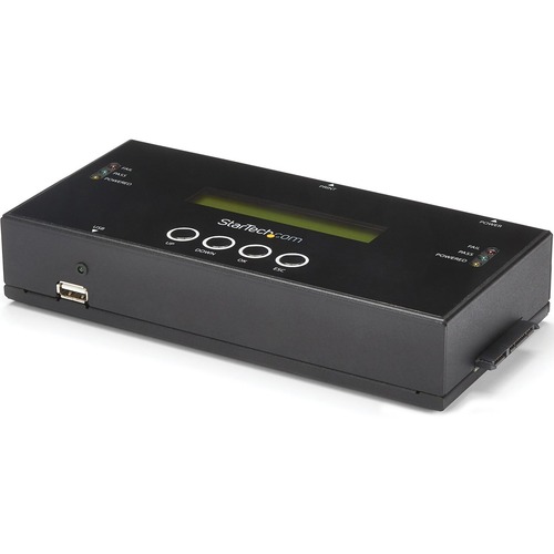 StarTech 1:1 Standalone Hard Drive Duplicator and Eraser for 2.5 / 3.5in SATA and SAS Drives - HDD/SSD Cloner and Eraser for SATA/SAS (SATSASDUPE11)