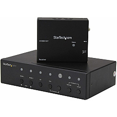 StarTech Multi-Input HDBaseT Extender with Built-in Switch - DisplayPort VGA and HDMI Over CAT5e or CAT6 - Up to 4K - up to 230 ft (STDHVHDBT) StarTech Multi-Input HDBaseT Extender with Built-in Switch - DisplayPort VGA and HDMI Over CAT5e or CAT6 - Up to 4K - up to 230 ft (STDHVHDBT)