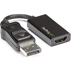 StarTech DisplayPort to HDMI Adapter, 4K 60Hz Active DP 1.4 to HDMI 2.0 Video Converter for Monitor/Display, Latching DP Connector (DP2HD4K60S) StarTech DisplayPort to HDMI Adapter, 4K 60Hz Active DP 1.4 to HDMI 2.0 Video Converter for Monitor/Display, Latching DP Connector (DP2HD4K60S)