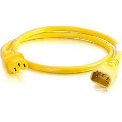 C2G 4ft 18AWG Power Cord (IEC320C14 to IEC320C13) - Yellow (17496) C2G 4ft 18AWG Power Cord (IEC320C14 to IEC320C13) - Yellow (17496)