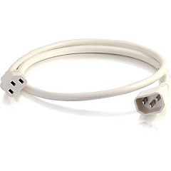 C2G 5ft 18AWG Power Cord (IEC320C14 to IEC320C13) - White (17503) C2G 5ft 18AWG Power Cord (IEC320C14 to IEC320C13) - White (17503)