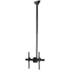 StarTech Ceiling TV Mount - 3.5' to 5' Pole - 32 to 75" TVs with a weight capacity of up to 110 lb. (50 kg) - Telescopic pole can extend from 42" to 61" (1060 to 1560 mm) - Ceiling mount swivels +60 /-60 degrees to adjust to your ceiling - Swivel the StarTech Ceiling TV Mount - 3.5' to 5' Pole - 32 to 75" TVs with a weight capacity of up to 110 lb. (50 kg) - Telescopic pole can extend from 42" to 61" (1060 to 1560 mm) - Ceiling mount swivels +60 /-60 degrees to adjust to your ceiling - Swivel the