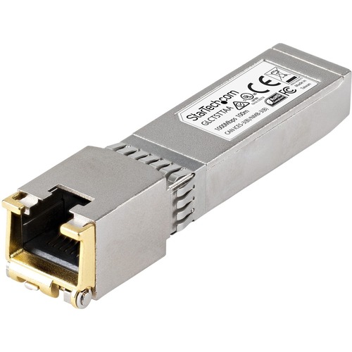 StarTech Cisco GLC-T Compatible SFP Module - 1000BASE-T - 1GE Gigabit Ethernet SFP SFP to RJ45 Cat6/Cat5e Transceiver - 100m (GLCTSTTAA)