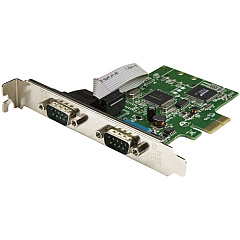 StarTech PCI Express Serial Card - 2 port - Dual Channel 16C1050 UART - Serial Port PCIe Card - Serial Expansion Card (PEX2S1050) StarTech PCI Express Serial Card - 2 port - Dual Channel 16C1050 UART - Serial Port PCIe Card - Serial Expansion Card (PEX2S1050)