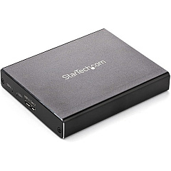 StarTech Dual M.2 Enclosure - RAID - M.2 SATA SSD Enclosure - USB 3.1 (10 Gbps) - USB-C & USB-A External Enclosure - Aluminum (SM22BU31C3R) StarTech Dual M.2 Enclosure - RAID - M.2 SATA SSD Enclosure - USB 3.1 (10 Gbps) - USB-C & USB-A External Enclosure - Aluminum (SM22BU31C3R)