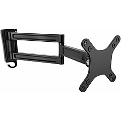 StarTech Wall Mount Monitor Arm - Dual Swivel - Supports 13'' to 34'' Monitors - VESA Mount - TV Wall Mount - TV Mount (ARMWALLDS)