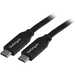StarTech 4m 13 ft USB C Cable with Power Delivery (5A) - M/M - USB 2.0 - USB-IF Certified - USB 2.0 Type C Cable (USB2C5C4M)