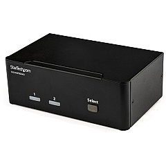 StarTech 2 Port DisplayPort Dual-Monitor KVM Switch - DisplayPort KVM - 4K 60 Hz (SV231DPDDUA2)