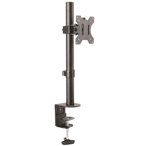 StarTech Single Monitor Desk Mount - Adjustable Single Monitor VESA Mount 8kg Display - Ergonomic Pole Mount Arm - C-Clamp/Grommet (ARMPIVOTV2)
