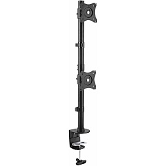 StarTech Desk Mount Dual Monitor Mount - Vertical - Steel Dual Monitor Arm - For VESA Mount Monitors up to 27" - Adjustable (ARMDUALV) StarTech Desk Mount Dual Monitor Mount - Vertical - Steel Dual Monitor Arm - For VESA Mount Monitors up to 27" - Adjustable (ARMDUALV)