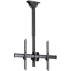 StarTech Ceiling TV Mount - 1.8' to 3' Short Pole - 32 to 75" TVs with a weight capacity of up to 110 lb. (50 kg) - Telescopic pole can extend from 22" to 33.5" (560 to 910 mm) - Ceiling mount swivels +60 /-60 degrees to adjust to your ceiling - Swive StarTech Ceiling TV Mount - 1.8' to 3' Short Pole - 32 to 75" TVs with a weight capacity of up to 110 lb. (50 kg) - Telescopic pole can extend from 22" to 33.5" (560 to 910 mm) - Ceiling mount swivels +60 /-60 degrees to adjust to your ceiling - Swive