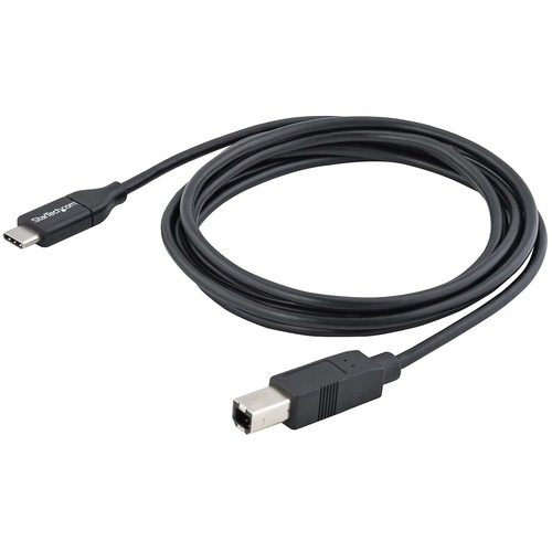 StarTech 2m 6 ft USB C to USB B Cable - M/M - USB 2.0 - USB Type C Printer Cable - USB 2.0 Type-C to Type-B Cable (USB2CB2M)
