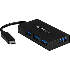 StarTech 4 Port USB C Hub - USB-C to 4x USB-A (USB 3.0/3.1 Gen 1 SuperSpeed 5Gbps) - USB Bus or Self Powered - BC 1.2 Charging Hub (HB30C4AFS) StarTech 4 Port USB C Hub - USB-C to 4x USB-A (USB 3.0/3.1 Gen 1 SuperSpeed 5Gbps) - USB Bus or Self Powered - BC 1.2 Charging Hub (HB30C4AFS)