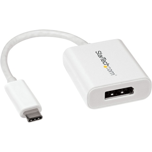 StarTech USB C to DisplayPort Adapter - USB Type-C to DP Adapter for USB-C devices such as your 2018 iPad Pro - 4K 60Hz - White (CDP2DPW)