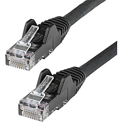 StarTech 125ft CAT6 Ethernet Cable - Black Snagless Gigabit - 100W PoE UTP 650MHz Category 6 Patch Cord UL Certified Wiring/TIA (N6PATCH125BK)
