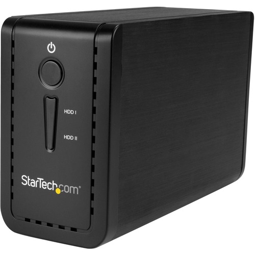 StarTech 2-Bay 3.5" HDD Enclosure with RAID - USB 3.1 - SATA (6Gbps) - Dual 3.5" HDD/SSD/SSHD External Drive Enclosure - USB-C and USB-A (S352BU313R)
