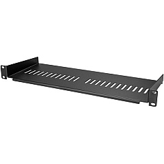StarTech 1U Vented Server Rack Cabinet Shelf - Fixed 7in Deep Cantilever Rackmount Tray for 19" Data/AV/Network Enclosure w/Cage Nuts (CABSHELF1U7V)