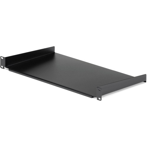 StarTech 1U Server Rack Cabinet Shelf - Fixed 10" Deep Cantilever Rackmount Tray for 19" Data/AV/Network Enclosure w/cage nuts, screws (CABSHELF1U10)
