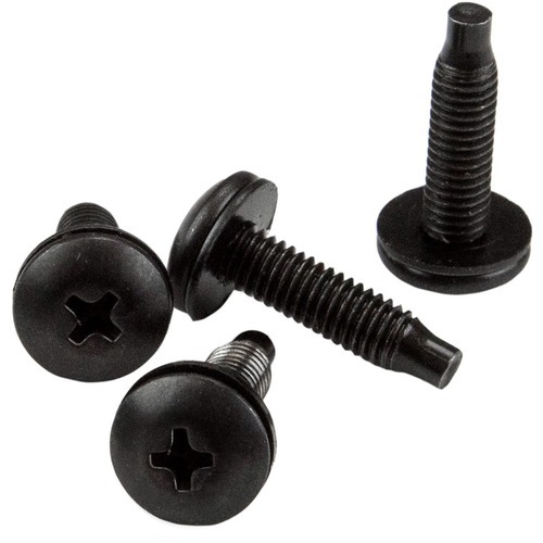 StarTech Server Rack Screws - 10-32 Screws - Rack Mount Screws - Network Rack Screws - 50 Pack (CABSCRWS1032)