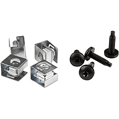StarTech Server Rack Screws and Clip Nuts - 10-32 - Rack Mount Screws and Slide-On Cage Nuts - Clip Nuts and Screws - 50 Pack (CLPSCRW1032) StarTech Server Rack Screws and Clip Nuts - 10-32 - Rack Mount Screws and Slide-On Cage Nuts - Clip Nuts and Screws - 50 Pack (CLPSCRW1032)