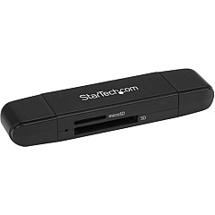 StarTech USB 3.0 Memory Card Reader for SD and microSD Cards - USB-C and USB-A - Portable USB SD and microSD Card Reader (SDMSDRWU3AC) StarTech USB 3.0 Memory Card Reader for SD and microSD Cards - USB-C and USB-A - Portable USB SD and microSD Card Reader (SDMSDRWU3AC)