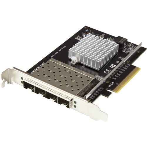 StarTech Quad Port 10G SFP+ Network Card - Intel XL710 Open SFP+ Converged Adapter - PCIe 10 Gigabit Fiber Optic Server NIC - 10GbE (PEX10GSFP4I)