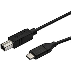 StarTech 3m 10 ft USB C to USB B Printer Cable - M/M - USB 2.0 - USB C to USB B Cable - USB C Printer Cable - USB Type C to Type B Cable (USB2CB3M)