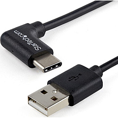 StarTech 1m 3ft USB to USB C Cable - Right Angle USB Cable - M/M - USB 2.0 Cable - USB Type C - USB A to USB C Cable (USB2AC1MR)