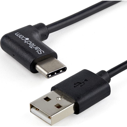 StarTech 1m 3ft USB to USB C Cable - Right Angle USB Cable - M/M - USB 2.0 Cable - USB Type C - USB A to USB C Cable (USB2AC1MR)