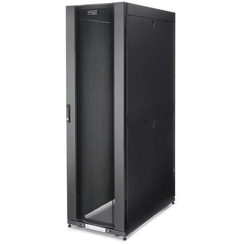 StarTech 42U 19" Server Rack Cabinet /4 Post Adjustable Deep 3-35" Mobile Locking Vented IT/Data Network Equipment Enclosure w/Casters (RK4242BK24)