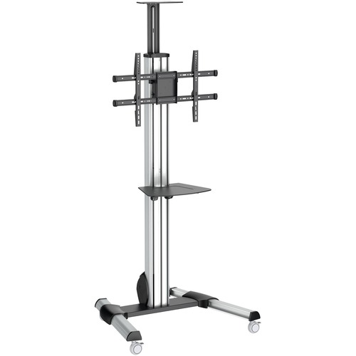 StarTech TV Cart - For 32" to 75" Displays - AV Cart - Height Adjustable - Lockable Wheels - Flat Screen TV Cart - Media Cart on Wheels (STNDMTV70)