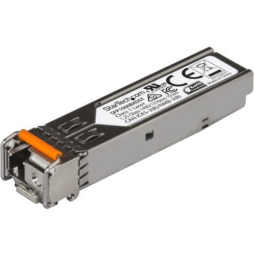 StarTech MSA Uncoded SFP Transceiver Module - 1000BASE-BX - 1GbE Gigabit Ethernet BiDi Fiber (SMF) (SFP1000BXDST)