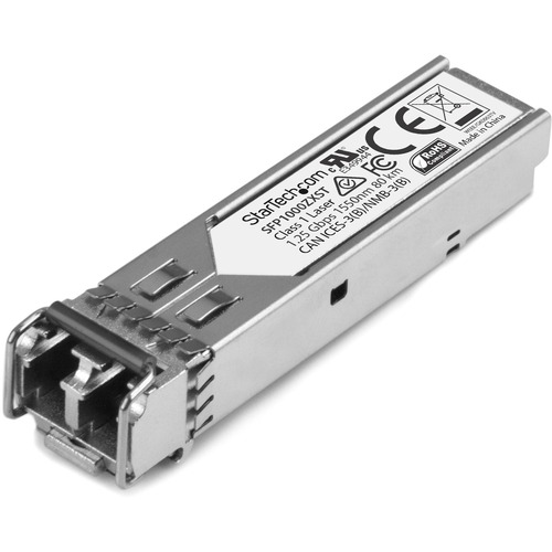 StarTech MSA Uncoded SFP Module - 1000BASE-ZX - 1GE Gigabit Ethernet SFP 1GbE Single Mode Fiber (SMF) Optic Transceiver - 70km DDM (SFP1000ZXST)