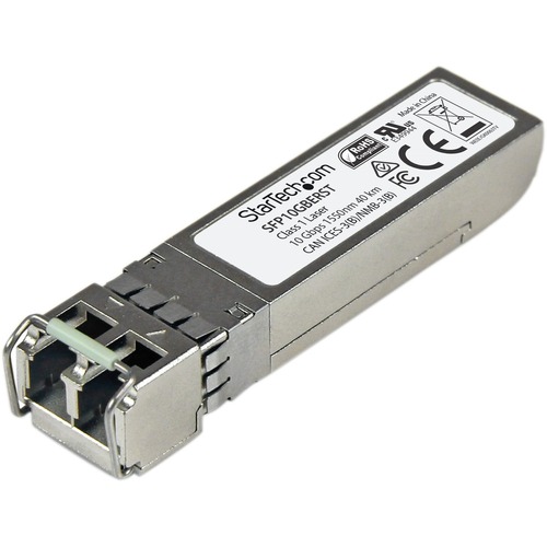 StarTech MSA Uncoded SFP+ Module - 10GBASE-ER - 10GE Gigabit Ethernet SFP+ 10GbE Single Mode Fiber (SMF) Optic Transceiver - 40km DDM (SFP10GBERST)